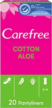 Carefree Breathable Pantyliners Aloe Vera 20S - World Food Shop