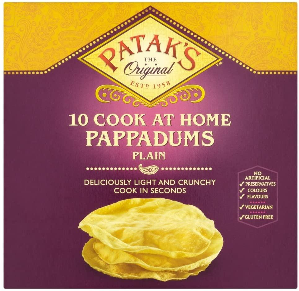 Pataks Plain Pappadums 100G - World Food Shop