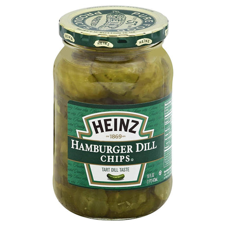 Heinz Sliced Hamburger Dill Chips 16Oz Jars - World Food Shop