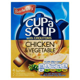 Batchelors Cup A Soup Chicken & Vegetable With Croutons 4 Pack 110G