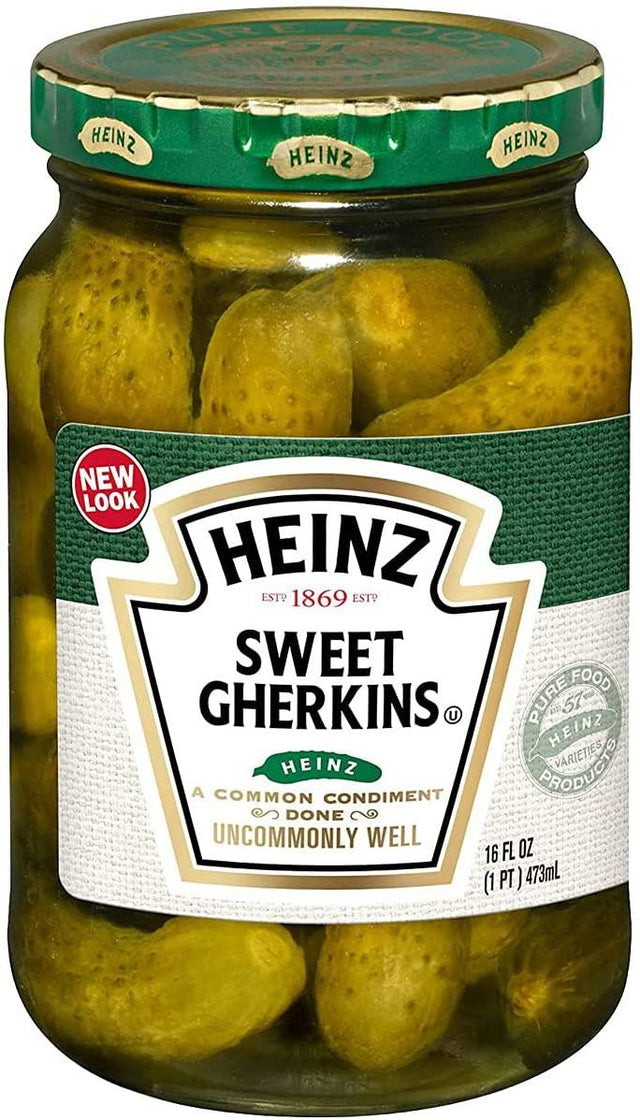 Heinz Sweet Gherkins 16Oz (473Ml) Jars - World Food Shop