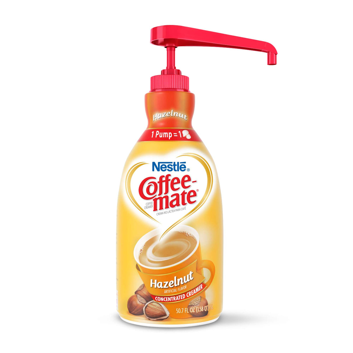 Coffee-Mate Liquid Coffee Creamer Hazelnut 1.5L Pump Bottle **Expiry Sep 2024**