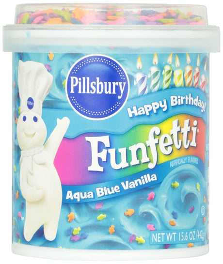 Funfetti Aqua Blue Frosting 15.6Oz - World Food Shop