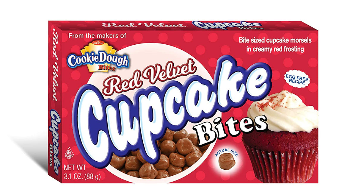 Cookie Dough Bites Red Velvet Cupcake Bites 3.1Oz