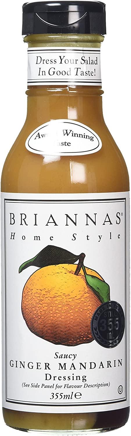 Briannas Saucy Ginger Mandarin Dressing 355Ml - World Food Shop