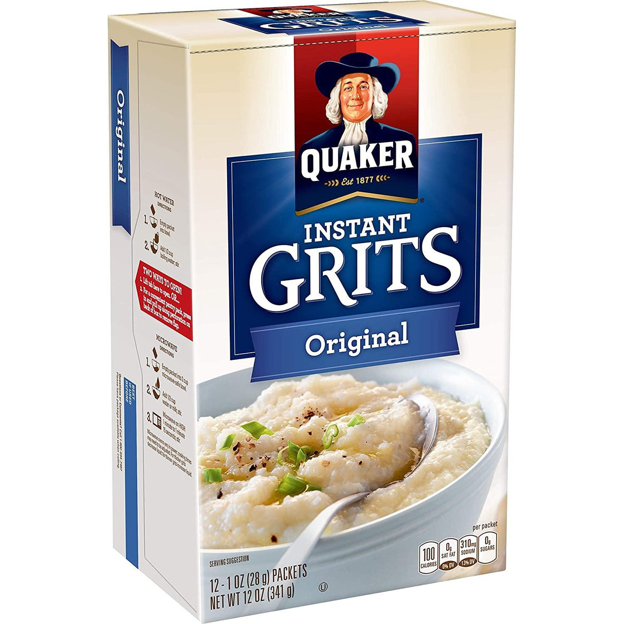 Quaker Instant Grits Original 12Oz - World Food Shop