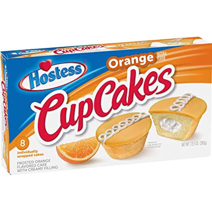 Hostess Orange Cupcake 12.7Oz 8-Pack