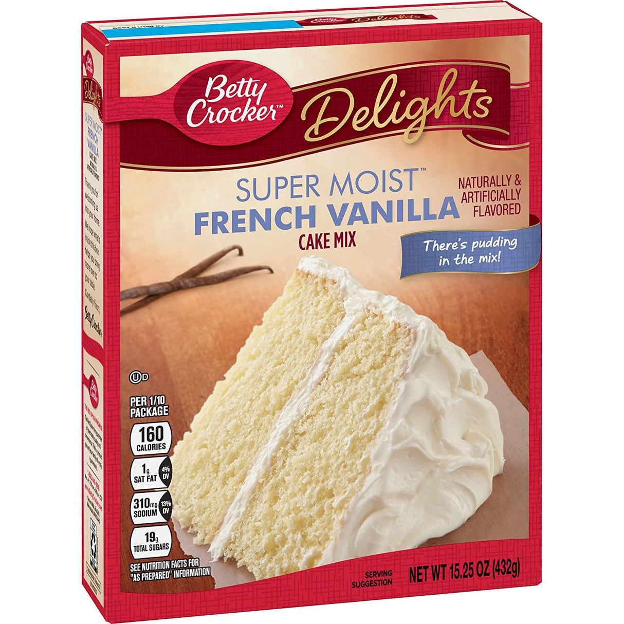 Betty Crocker Super Moist French Vanilla Cake Mix 15.25Oz - World Food Shop