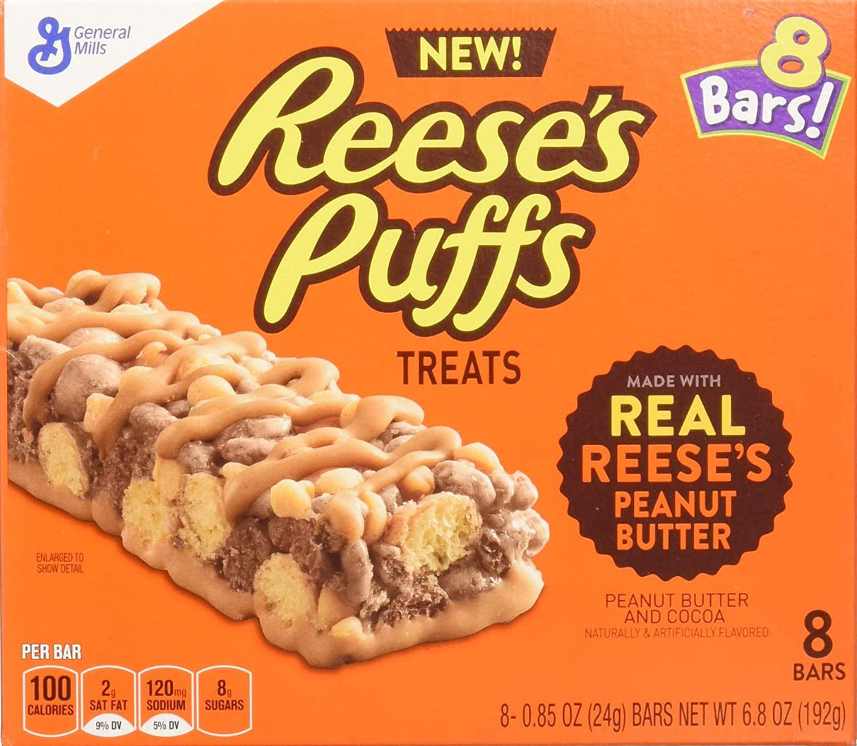 General Mills Reese'S Puff Treat Bar 6.8Oz - World Food Shop