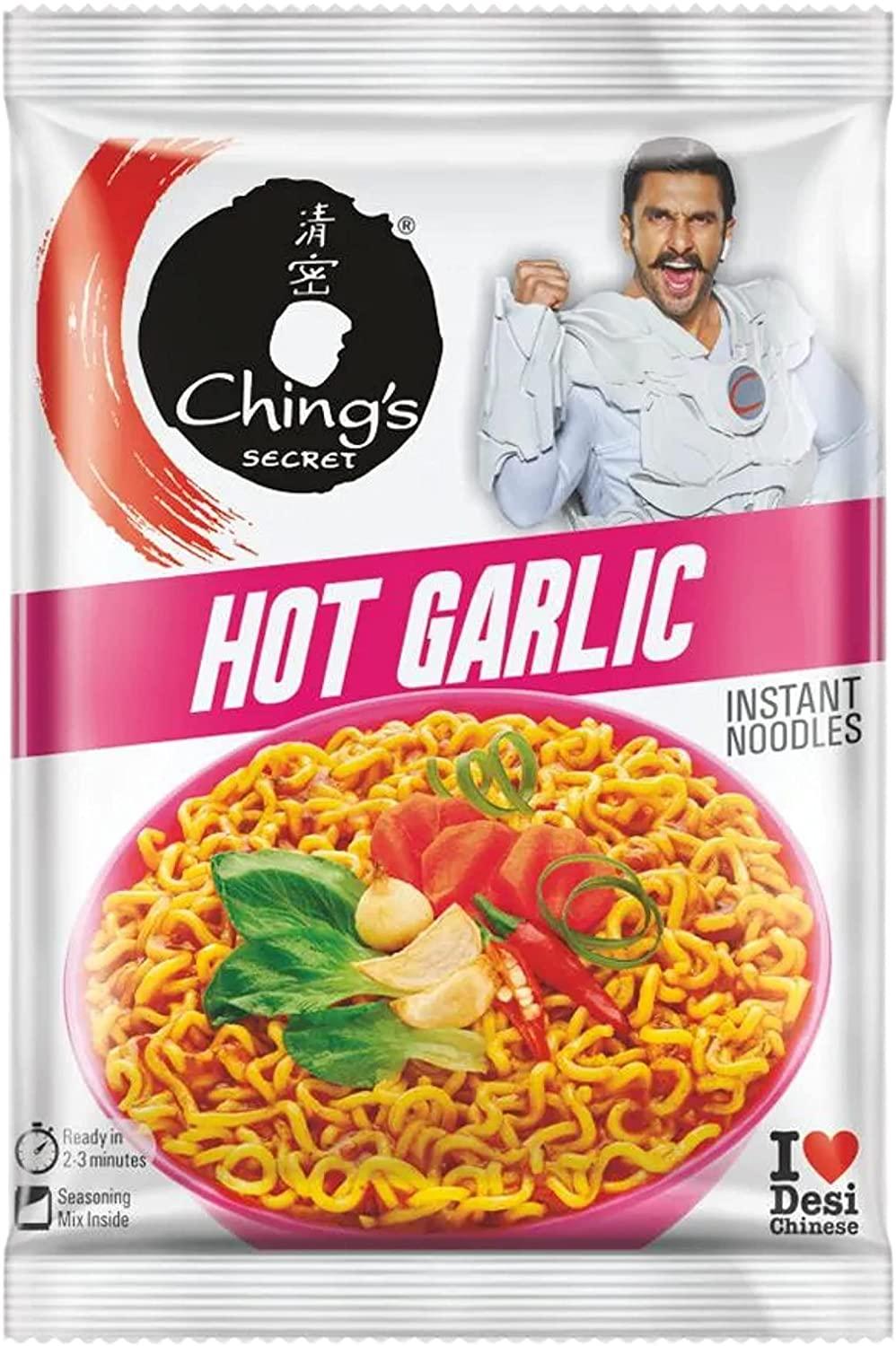 Chings Instant Noodles Hot Garlic 60G - World Food Shop