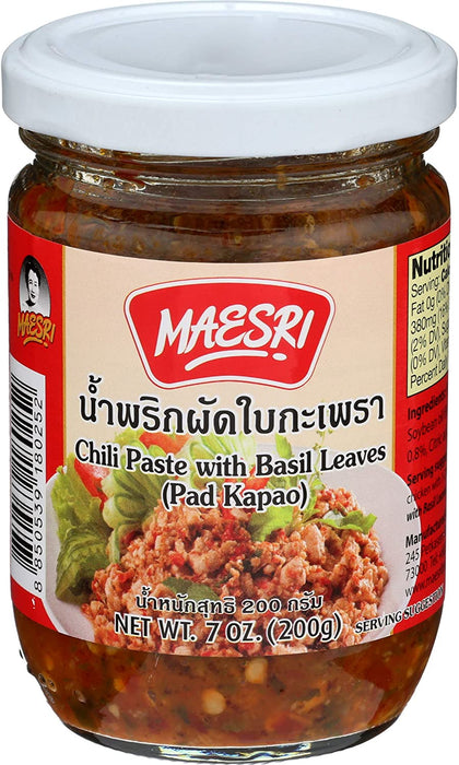 Mae Sri Chilli Paste & Holy Basil Pad Ka Prao 200G