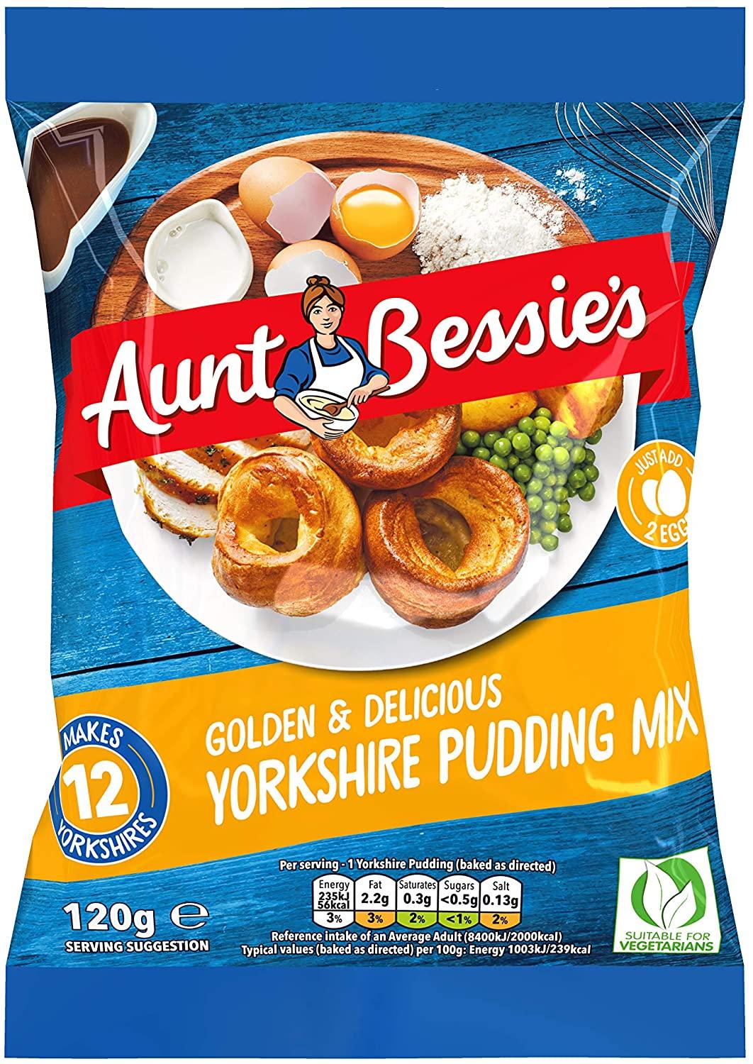 Aunt Bessies Homebake Yorkshire Pudding Mix 120G - World Food Shop