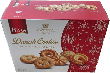 Bisca Danish Cookies (Christmas Gift Box) 375G - World Food Shop