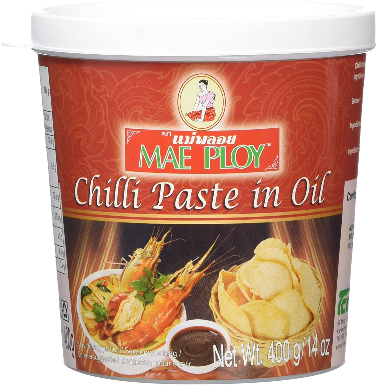 Mae Ploy Chilli Paste In Oil 400G