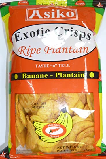 Asiko Plantain Crisps Mild Chilli 75g