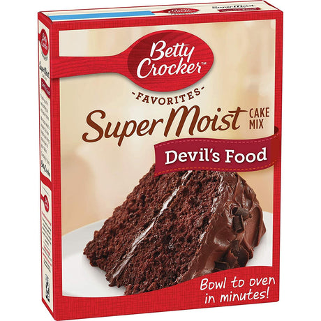 Betty Crocker Super Moist Devils Food Cake Mix 15.25Oz - World Food Shop