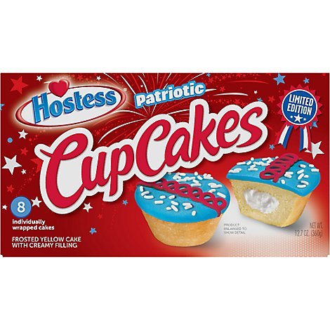 Hostess Limited Edition Patriotic Cupcakes 12.7oz