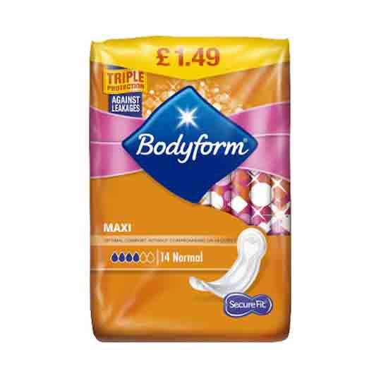 Bodyform Maxi Normal 14S - World Food Shop