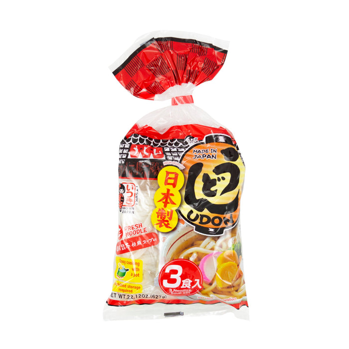 Itsuki Yude Udon Noodles With Soup Sachet 3pc (627G)