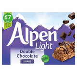 Alpen Light Double Chocolate Cereal Bars 5x95g - World Food Shop