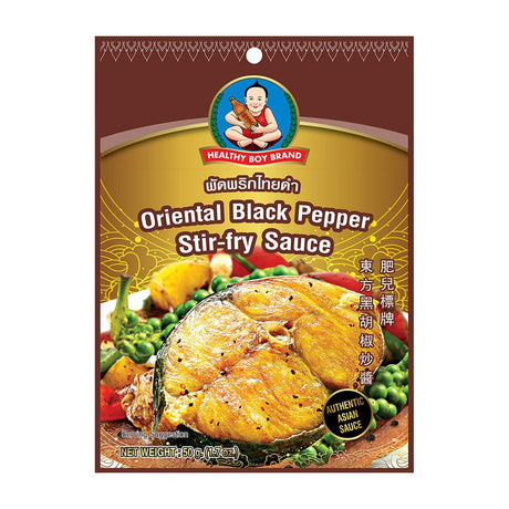 Healthy Boy Oriental Black Pepper Stir Fry Sauce 50G - World Food Shop