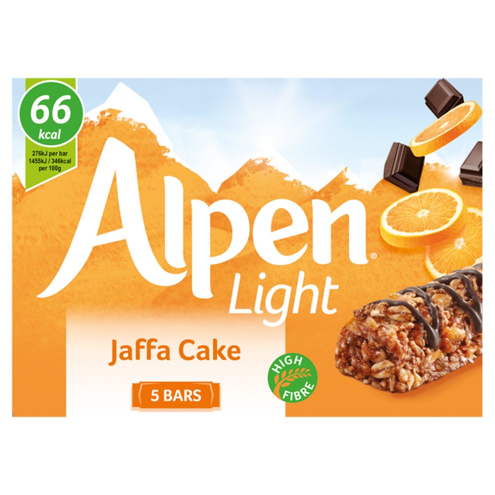 Alpen Light Jaffa Bars 5 Pack 95G