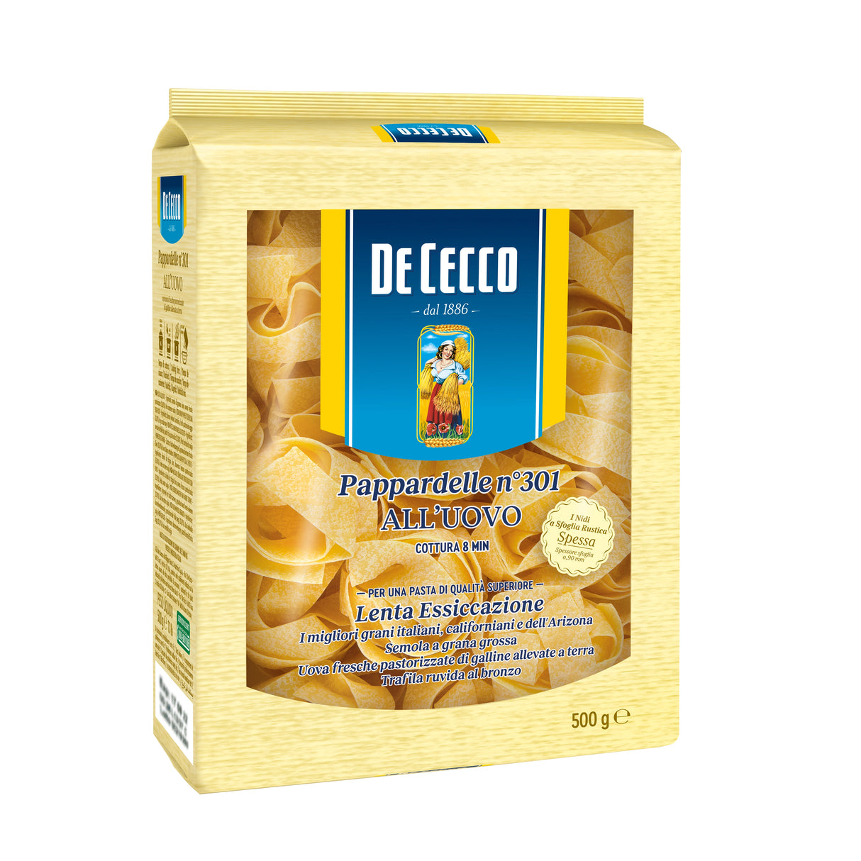 De Cecco Pappardelle Egg Pasta N301 500G