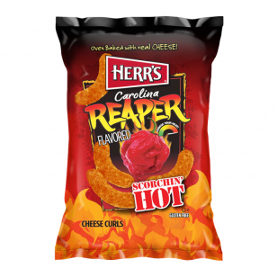 Herr'S Carolina Reaper Flavoured Cheese Curls 6.5Oz (170G)