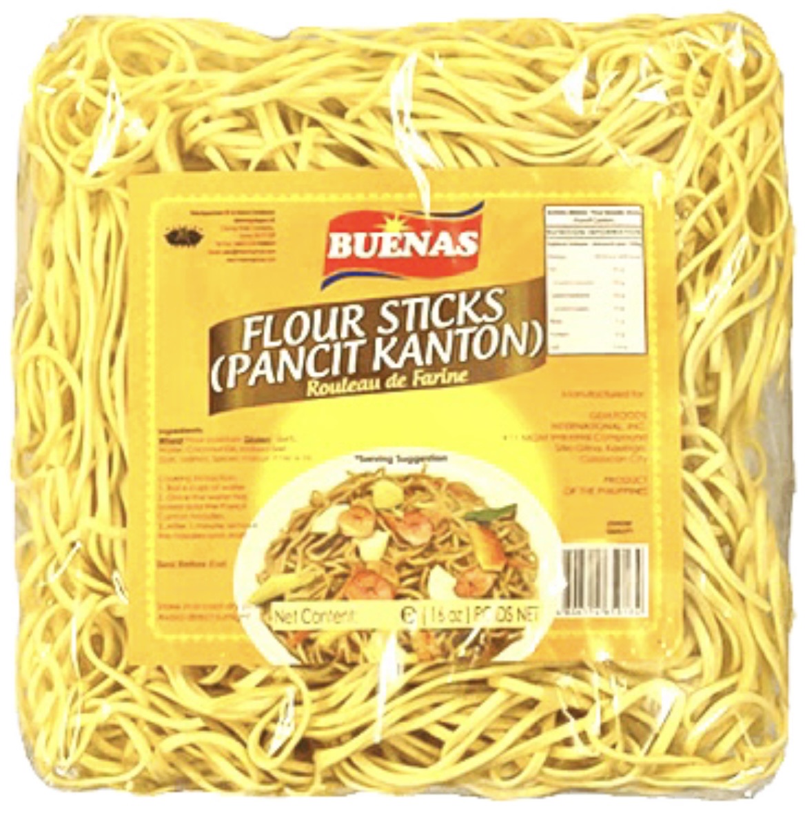 Buenas  Flour Sticks Pancit Canton 227G