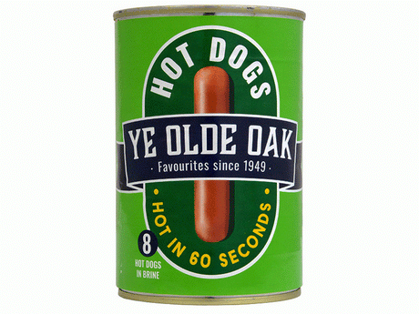 Ye Olde Oak Hot Dogs Tin 400G - World Food Shop